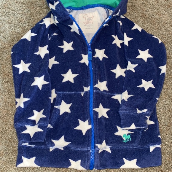 Mini boden toweling hoodie 6-7 GUC age - Picture 2 of 3